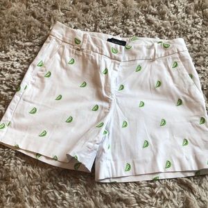 Talbots, lime motif shorts